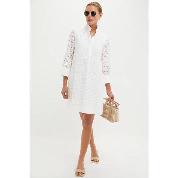 Tuckernuck Dresses & Skirts - TUCKERNUCK White Eyelet Megan Dress Size S NWT Retail $208 Tuckernuck